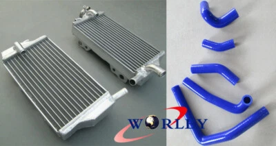 Radiador de aluminio + manguera azul para Honda CR250 CR250R CR 250R 2002 2003 2004 02 03 Foto 1 de 4