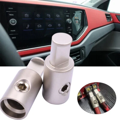 2X Car Audio AMP 1/0 Gauge To 4 Gauge Pin AWG Power Terminal Input Wire Reducer - Image 1 of 4