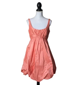 Carmen Marc Valvo Collection Pink Sleeveless Bubble Cocktail Dress Size 6 Y2K - Picture 1 of 6
