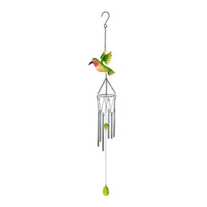 Outdoor 30"H Hummingbird Metal Wind Chime, 0.26 lb weight - Picture 1 of 9