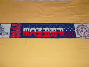 FRANCE 1998 Écharpe Supporter football Coupe du Monde Dejaut - Picture 1 of 5