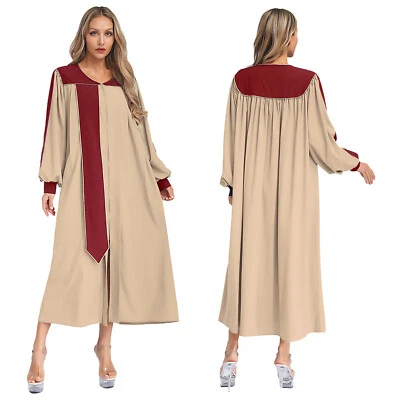 Women Gown Confirmation Costume Preacher Robe Pulpit Dress Celebrations Loose - Image 1 of 4