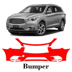 Front bumper PreCut PPF Paint Protection Film For nfiniti QX60 2014-2015 - Picture 1 of 8