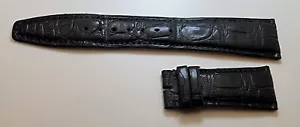 Authentic IWC Black Alligator leather watch strap A20068 22/18mm,54+133mm OEM - Picture 1 of 2
