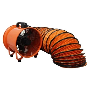 110V 16"(41cm) Axial Fan Paint Fumes Blower Extractor Fan 120m³/min 5M Air Duct - Picture 1 of 23