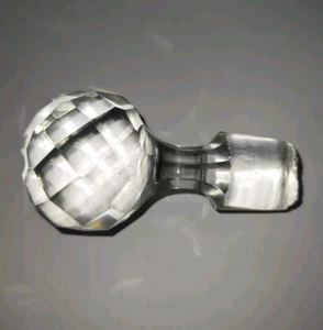 Bouchon de carafe à liqueurs en cristal 8 cm hauteur - Imagen 1 de 5
