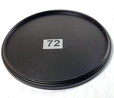 72mm Metal Front Lens Cap Screw-in 72 mm High Quality E72 Very Well made Black - Image 1 of 4