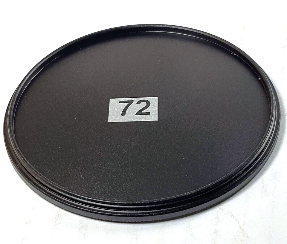 72mm Metal Front Lens Cap Screw-in 72 mm High Quality E72 Very Well made Black - Image 1 of 4