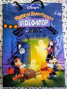 1995 Disney Store Halloween House of Happy Haunts Frankenpooh Paper Shopping Bag - Picture 1 of 2