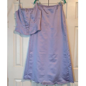 DJ Nights by Laura Ryner Formal Dress Bridesmaid  2 Piece - Picture 1 of 12