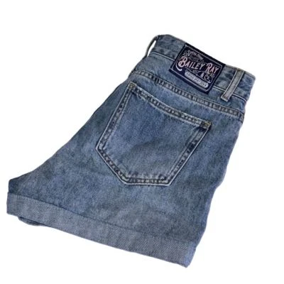 Шорты-мухи Bailey Ray & Co. Vintage Spirit из джинсовой ткани с высокой талией на пуговицах синие размер 4 - Изображение 1 из 4