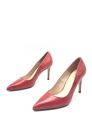 Minelli Zapatos De Tacón De Color Rojo Para Mujer T.40 US.8 UK.6,5 - Imagen 1 de 4