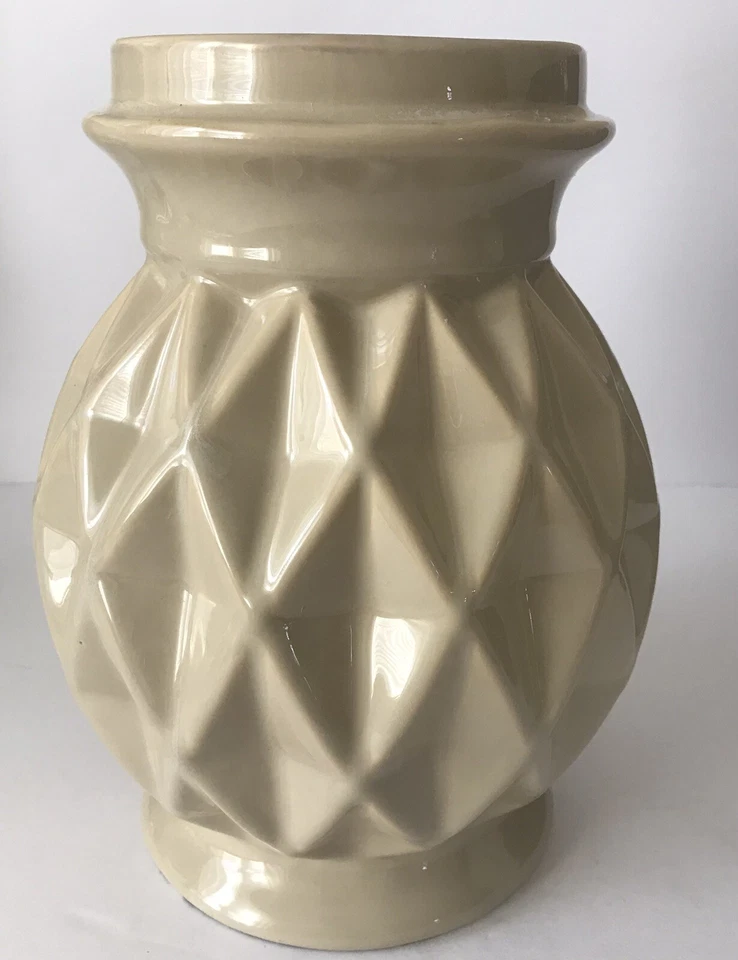 洋基蜡烛大柱状烛台陶瓷钻石刻面装饰 — 第 1/4 张图片