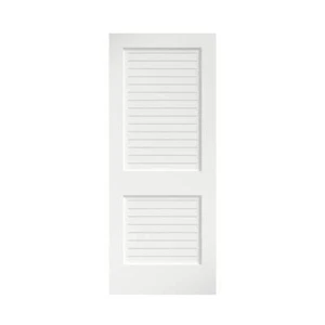 Eightdoors Slab Door 80"Hx30"W Flat Louver Solid Core Wood Interior Wood White - Picture 1 of 10