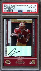 2005 Playoff Contenders Frank Gore #139 (Auto) - HOF Rookie RC - PSA 10 GEM MINT - Bild 1 von 2