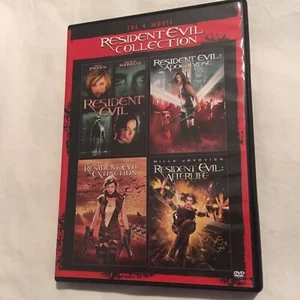 Used Resident Evil 4 Movie Collection 2-DVD 2015 Apocalypse Afterlife Extinction - Picture 1 of 3