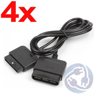 Lot 4X - 6 ft Controller Cord Extension Cable for Sony PlayStation 2 PS2 / PS1  - Picture 1 of 4