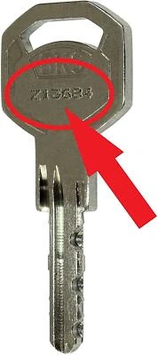 BKS GMBH BKS WS42 Ersatzschlüssel nach Code für BKS Profilzylinder Serie 42 Helius