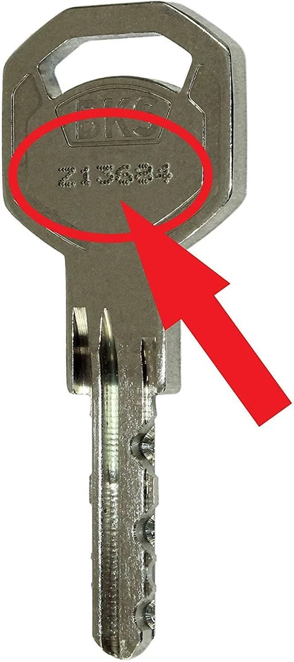 BKS GMBH BKS WS42 Ersatzschlüssel nach Code für BKS Profilzylinder Serie 42 Helius