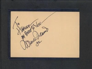 Merle Travis - Tarjeta indexada autografiada firmada - cantante country western - Imagen 1 de 2