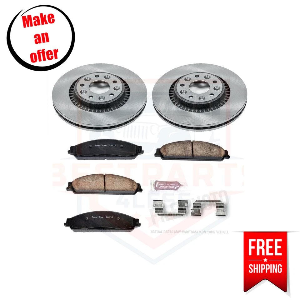 Powerstop KOE4599 Front Brake Disc and Pad Kit for 2005-2007 Ford Freestyle - Image 1 of 3