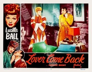LUCILLE BALL in  LOVER COME BACK 1952 R  # 7   11 X 14 POSTER LOBBY SCENE CARD - Picture 1 of 1