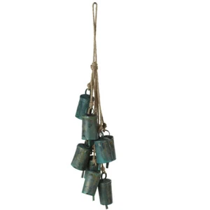Green Patina Bell Cluster Windchime - Picture 1 of 1