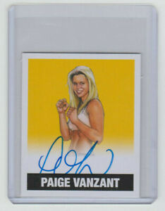 PAIGE VanZANT Signed 2016 Leaf YELLOW VARIATION Autograph SP ON CARD AUTO #15/25