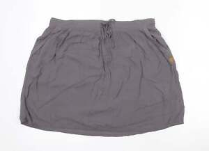 Friday's Project Womens Grey Cotton Mini Skirt Size L Drawstring