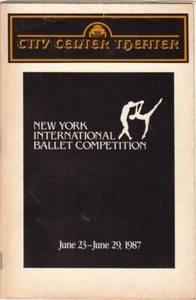 New York International Ballet Competition June 23 - June 29, 1987 Playbill - Picture 1 of 1