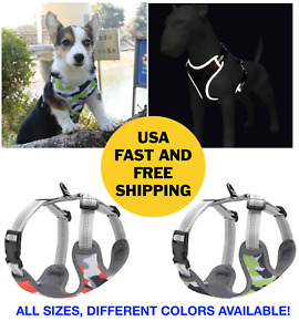 No Pull Dog Pet Harness Adjustable Control Vest Dogs Reflective XS S M Large