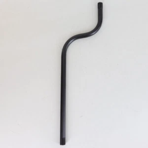 10" FIGURINE 3" OFF SET LAMP PIPE STEEL BLACK FINISH 1/8IP THREADS PIPE10BLG - Picture 1 of 3