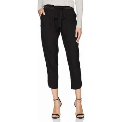 Ramy Brook || Allyn бумажный мешок талии брюки шелк шнурок черный маленький - Изображение 1 из 4