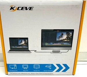 KCEVE DP HDMI USB 3.0 KVM Switch 2 Computer 2 Monitors, Dual Monitor - Picture 1 of 3