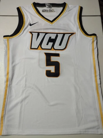 Bones Hyland #5 White VCU Rams Men's Basketball Nike Jersey New Size Large Cover