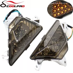 Front LED Turn Signal Light Lamp For KAWASAKI NINJA 250/300/400/650/1000 Z1000SX - Picture 1 of 11