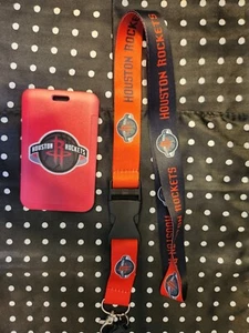 Houston Rockets NBA Lanyard Keychain & ID Holder - Picture 1 of 2