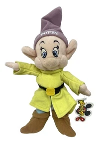 Disney Store Dopey Mouseketoys Snow White & The Seven Dwarfs 8" Bean Bag Plush - Picture 1 of 5