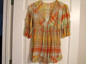 Mossimo Supply Co. Fall Colored Fluttery Top with Back-tie Size Medium - Picture 1 of 5