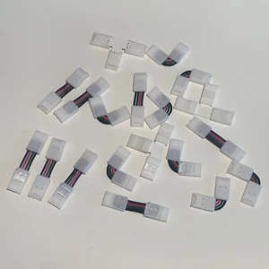 LED Light Strip Connectors 10mm 2 Pin 3 Pin Corner Angle - Picture 1 of 1