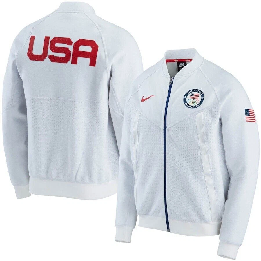 Nike Team USA Olympics Media Day Full-Zip Jacket Size M CK4567-100