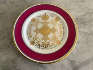 Aynsley Decorative Plate 1917 1977 Diamond Jubilee Order of the British Empire - Picture 1 of 9