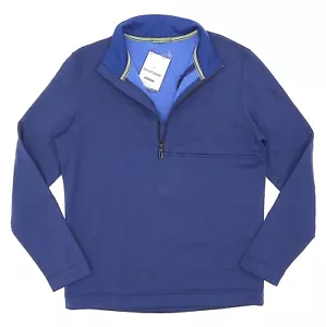 Smartwool Men's Blue Merino Wool Sport Half-Zip Fleece Pullover L41020 Size XL - Picture 1 of 2