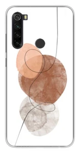 Coque en silicone imprimée compatible Xiaomi Redmi Note 8T One line marron - Imagen 1 de 3