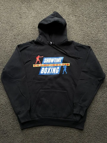 MINT!! VINTAGE Showtime Championship Boxing Hoodie L Fruit of the Loom Made USA Cover