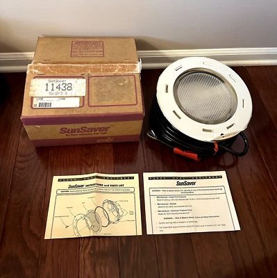 NEW Genuine Purex Sun Saver Pool Light 120V / 500 watts 30' cord New Old Stock - Image 1 of 4
