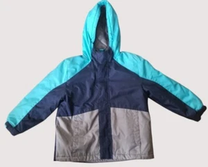 * Chaqueta de invierno HEALTHTEX azul con capucha cremallera frontal para niños talla 4T - Imagen 1 de 5