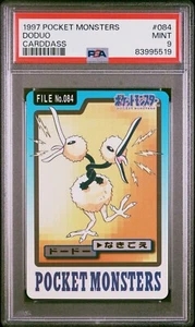 Pokemon Carddass Doduo No.084 Pocket Monsters Bandai 1997 Japanese PSA 9 - Picture 1 of 2