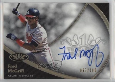 2020 Topps Tier One Tier One Talent Auto /100 Fred McGriff #T1TA-FM Auto HOF - Image 1 of 2