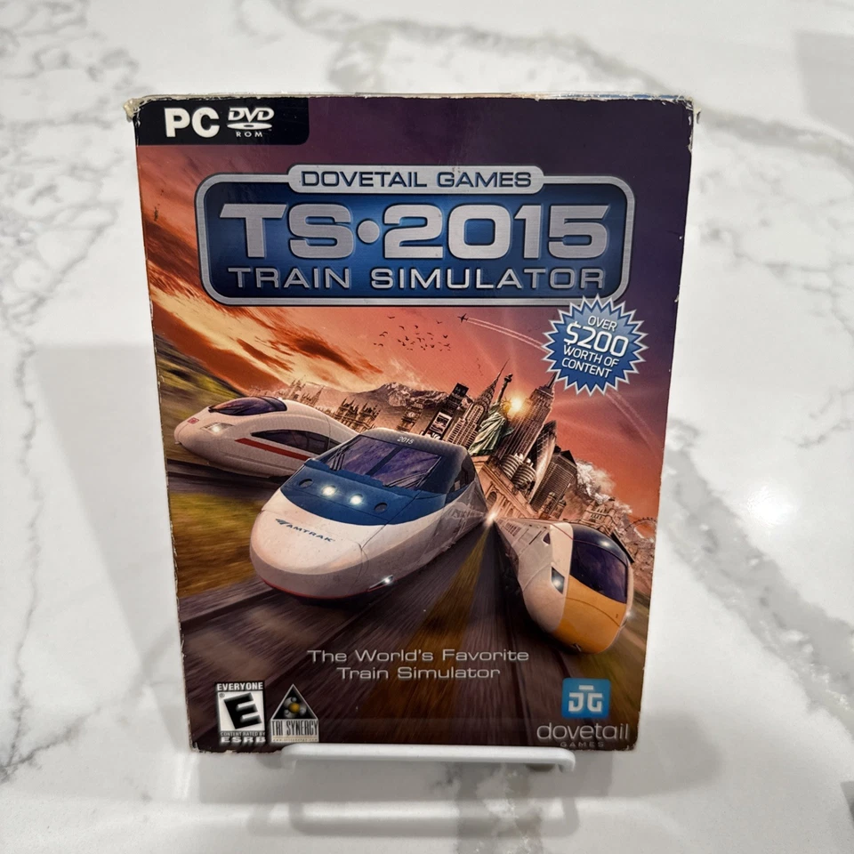 NEW 2015 Train Simulator 2015 (PC DVD ROM) Dovetail Games Tri Synergy Slipcover - Image 1 of 4